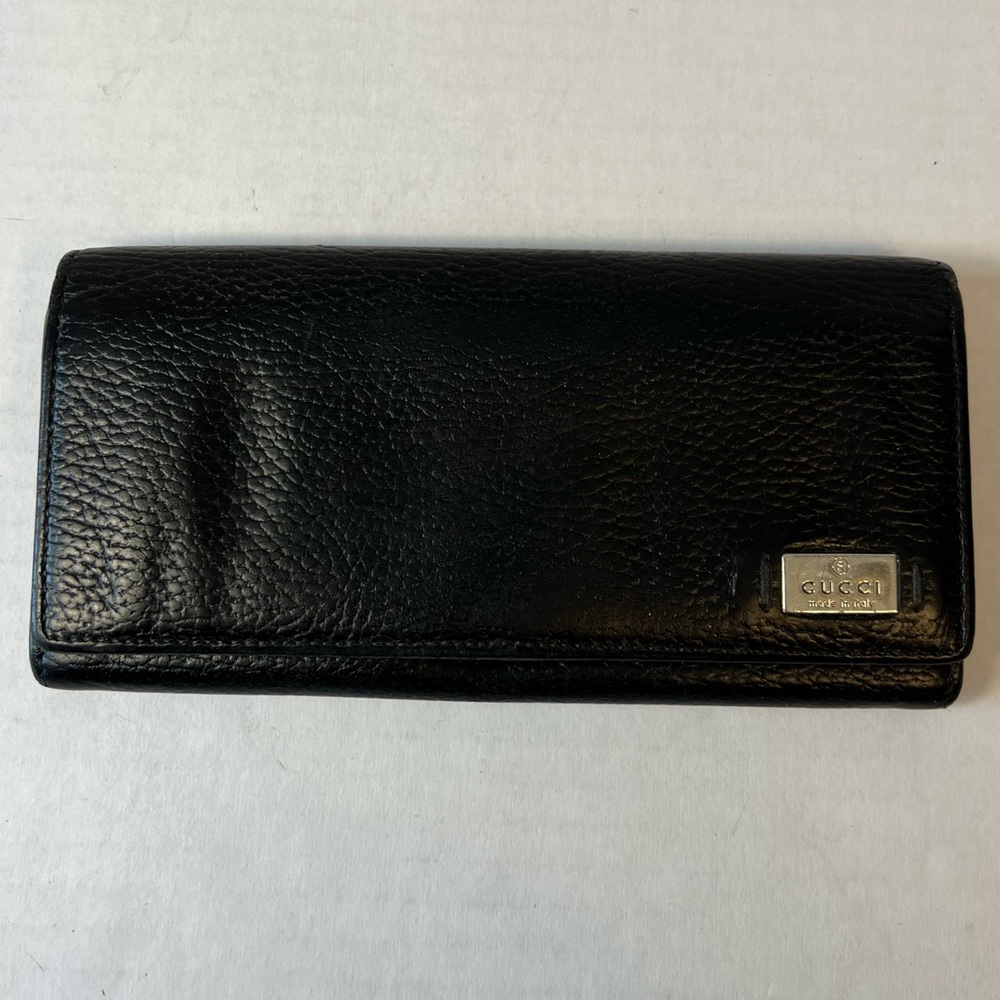 Gucci‎ pebble leather, long wallet